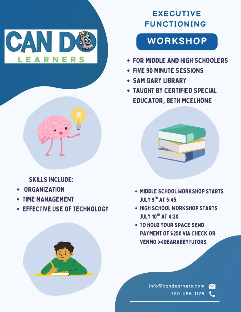 Executive Functioning Workshop Can Do Learners